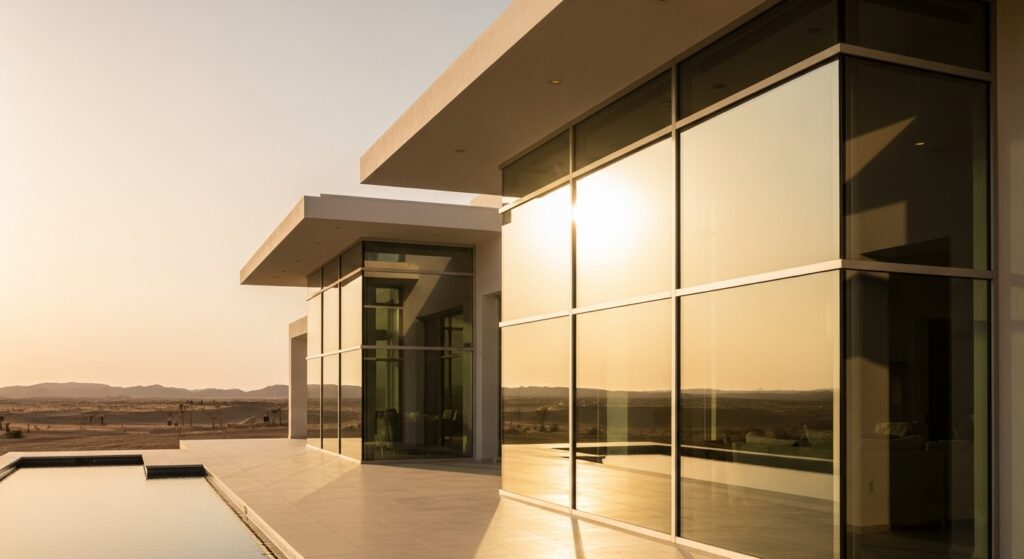 Modern Desert Villa with Aluminum Windows