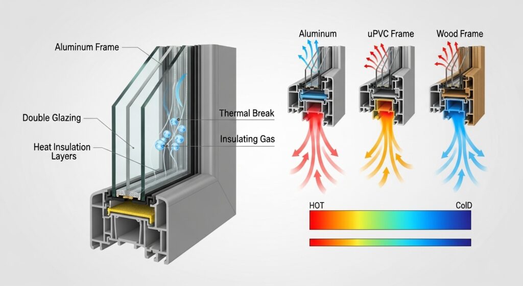 window thermal break comparison