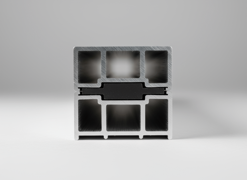 铝合金型材截面特写